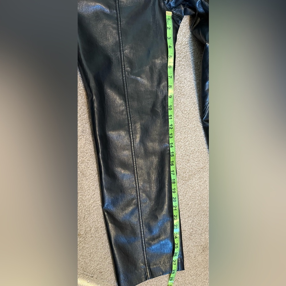 Wilfred Rebel Pants/ Aritzia black vegan leather pants size 10 - Picture 6 of 7